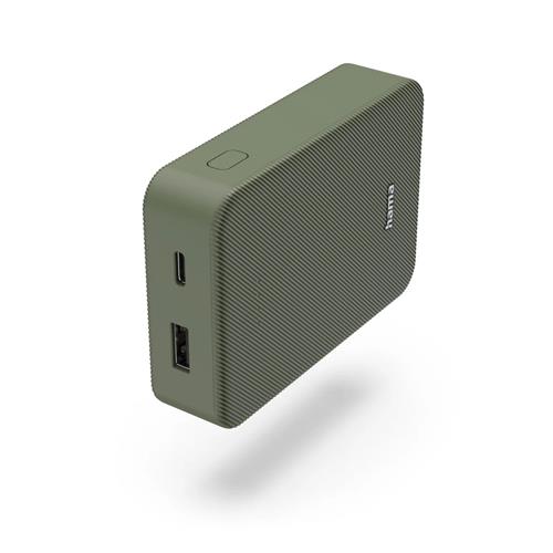 Hama Colour 10 Power Pack 10000 mAh 2 Outputs: USB-C USB-A green