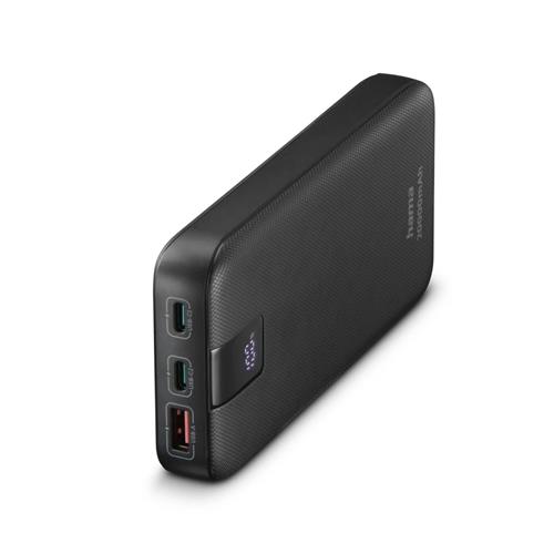 Hama PD 20 Power Pack 20000 mAh Outputs: 2x USB-C USB-A Fast Charging Anthracite 20000 mAh Lithium Polymer (LiPo) Quick Charge 3.0 Anthracite