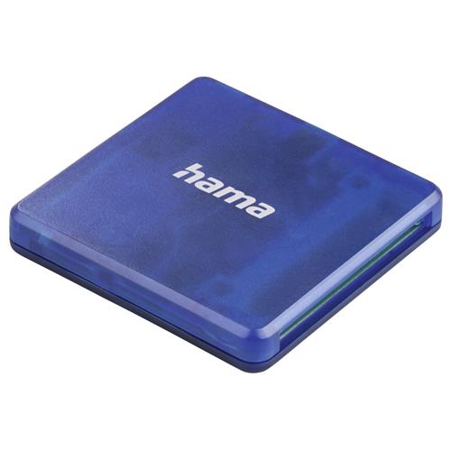 Hama USB 2.0 Multi Card Reader SD/microSD/CF blue