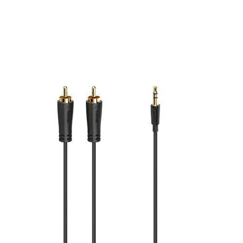 Photos - Cable (video, audio, USB) Hama 00205260 audio cable 1.5 m 3.5mm 2 x RCA Black 205260 