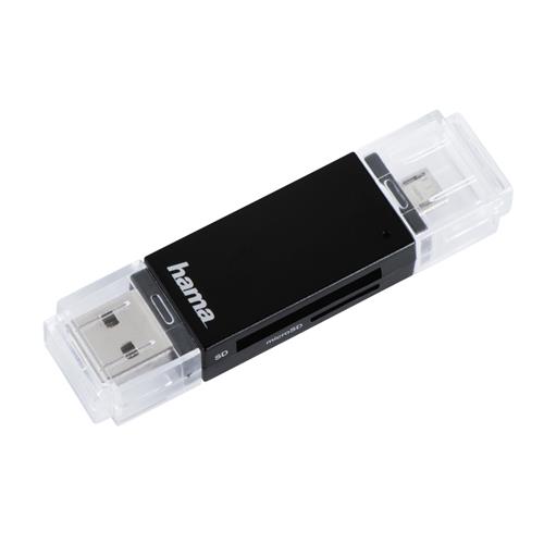Hama Basic USB 2.0 OTG Cardreader SD/microSD black