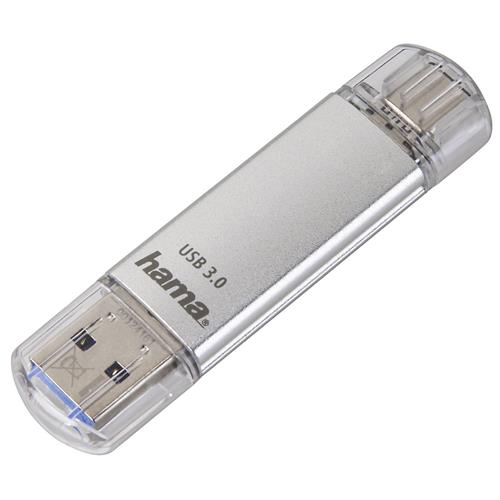 Hama C-Laeta USB flash drive 16 GB USB Type-A / USB Type-C 3.2 Gen 1 (3.1 Gen 1) Silver