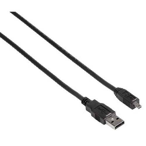 Hama USB 2.0 Cable 1.8m USB cable USB A 0.48 Gbit/s Black