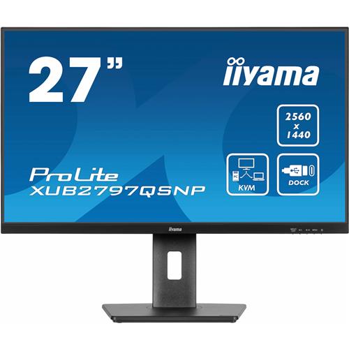 iiyama ProLite XUB2797QSNP-B1 computer monitor 68.6 cm (27") 2560 x 1440 pixels Quad HD LED Black
