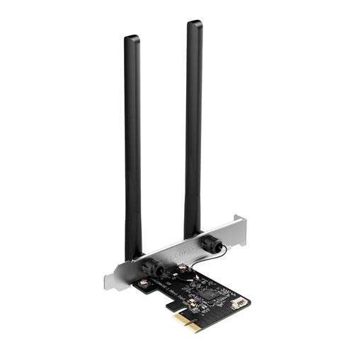 Mercusys AC1200 Wi-Fi Bluetooth PCIe Adapter Internal Wireless PCI Express WLAN / Bluetooth 1200 Mbit/s Black