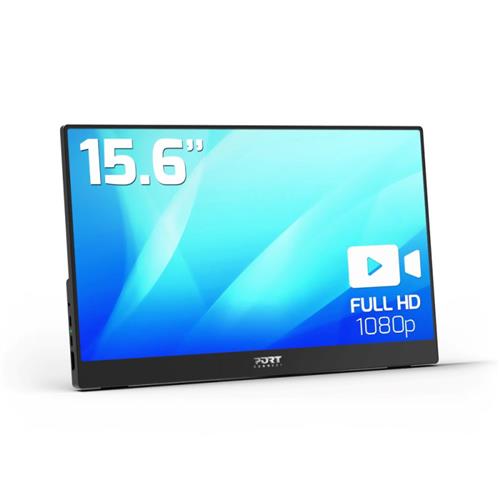 Port Designs PORT Connect 902101 computer monitor 39.6 cm (15.6") 1920 x 1080 pixels Full HD LCD Black