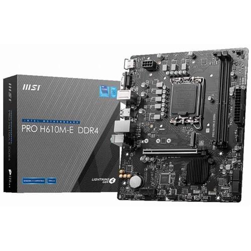 MSI PRO H610M-E DDR4 Intel LGA 1700 Intel Core i9 LGA 1700 DDR4-SDRAM 64 GB