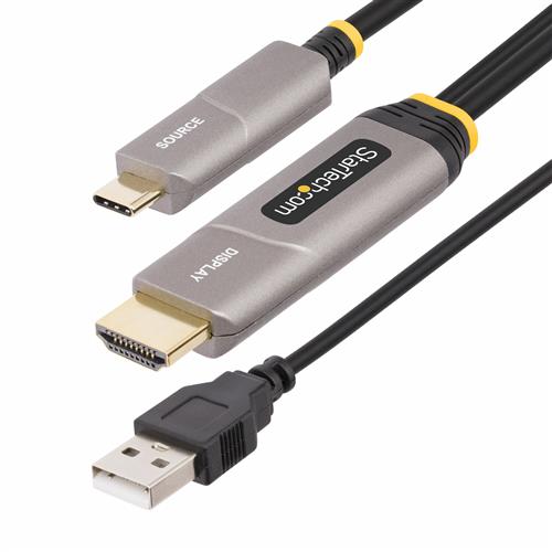 Photos - Cable (video, audio, USB) Startech.com 30ft  USB-C to HDMI 2.0 Active Optical Cable (AOC) 4K 60Hz CL3 Rated Unidirectional USB Type-C to HDMI Ad (9.1m)