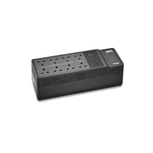 APC Back-UPS 500VA/300W Floor/Wall Mount 230V 8x British BS1363A outlets USB Type A Port User Replaceable Battery