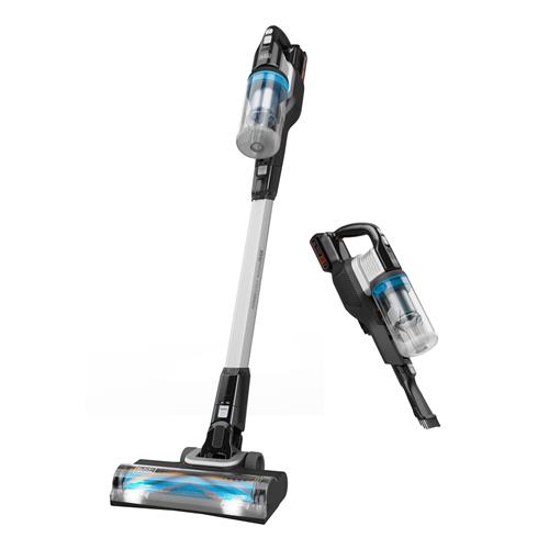 Black & Decker BHFEB520D1-GB 2-in-1 stick vacuum Bagless Black Silver Transparent White Rectangular Dry Cyclonic