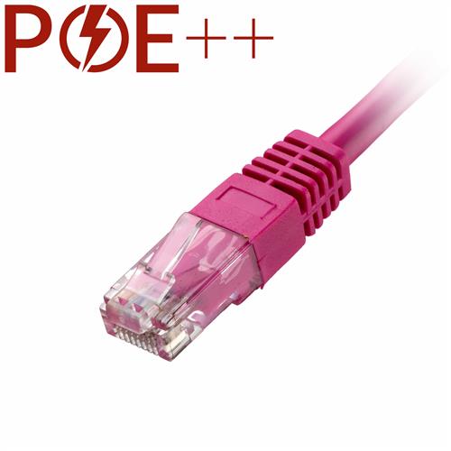 Cablenet 15m Cat6 RJ45 Pink U/UTP PVC 24AWG Flush Moulded Booted Patch Lead