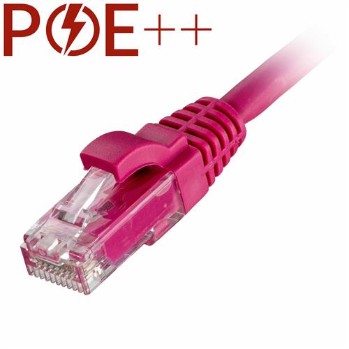 Cablenet 5m Cat6 RJ45 Pink U/UTP LSOH 24AWG Snagless Booted Patch Lead