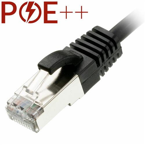Cablenet 5m Cat6a RJ45 Black U/FTP LSOH 30AWG Slim Snagless Booted Patch Lead
