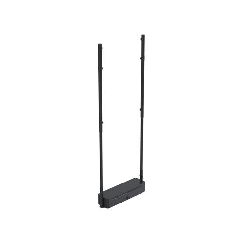 Ergonomic Solutions SpacePole Digital Signage OM55N-DS Floor mount height adjustable. Product colour: Black Material: Metal Maximum weight capacity: 50 kg. Quantity per pack: 1 pc(s). Width: 868 mm Depth: 214 mm Height: 2300 mm