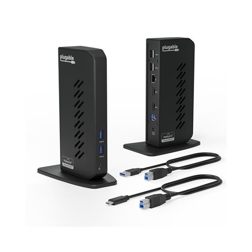 Plugable Technologies UD-3900Z Docking USB 3.2 Gen 1 (3.1 Gen 1) Type-C Black