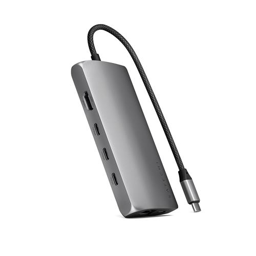 Satechi ST-P8KEM laptop dock/port replicator Wired USB 3.2 Gen 1 (3.1 Gen 1) Type-C Grey