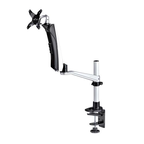StarTech.com Desk Mount Monitor Arm For 27in 16:9 or 30in 21:9 Ultrawide Screens VESA 75x75/100x100 Tool-Less Mechanical Spring Arm C-Clamp/Grommet TAA
