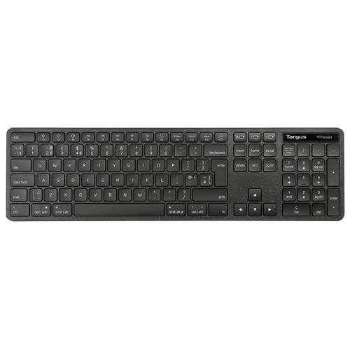 Targus EcoSmart AKB873UK Full-size (100%) Wireless RF Wireless + Bluetooth QWERTY Black