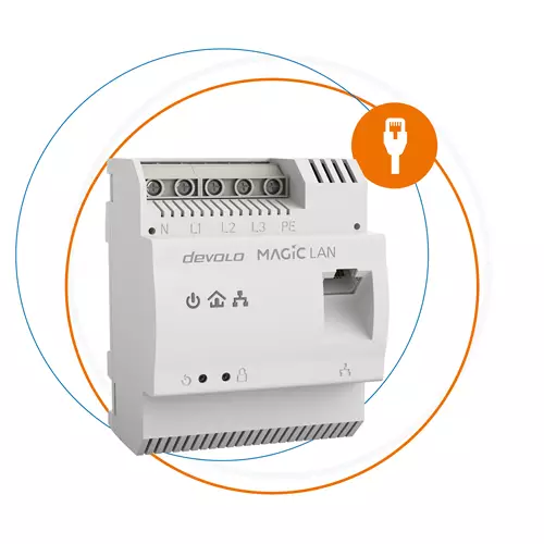 Devolo Magic 2 LAN DINrail 2400 Mbit/s IEEE 802.1p IEEE 802.3 IEEE 802.3ab IEEE 802.3u IEEE 802.3x IEEE 802.3z 101001000 Mbit/s 4.8 W 0.7 W 196 - 250 V