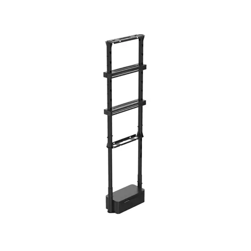 Ergonomic Solutions SpacePole Digital Signage Dual-sided height adjustable window mount for portrait screens up to 75" (up to VESA 400x600)