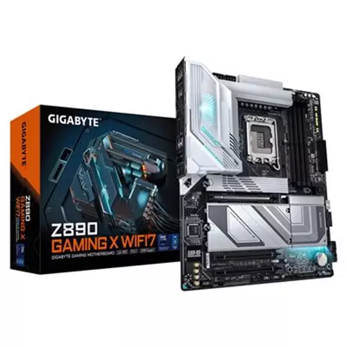GIGABYTE Z890 GAMING X WIFI7 Motherboard - Supports Intel Core Ultra (Series 2) CPUs 16+1+2 phases VRM up to 8800MHz DDR5 (OC) 1xPCIe 5.0 + 3xPCIe 4.0 Wi-Fi 7 2.5GbE LAN USB 4