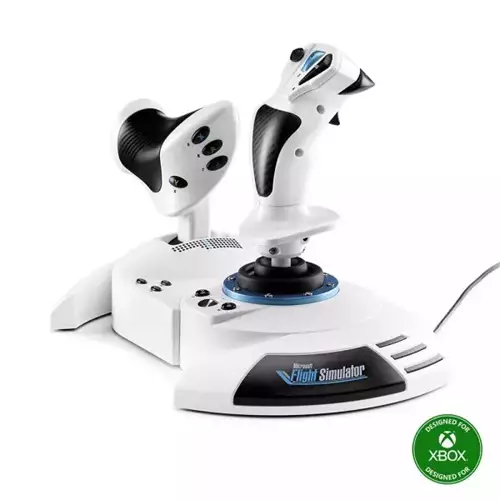 Thrustmaster T.Flight Hotas One Microsoft Flight Simulator Edition Black White USB Joystick + engine control lever Analogue / Digital PC Xbox One Xbox One S Xbox One X