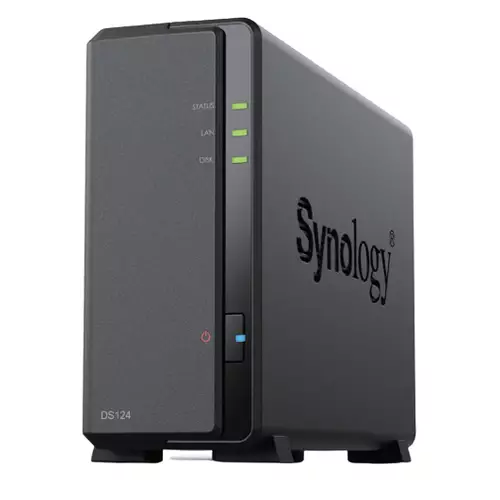 Synology DiskStation DS124 NAS/storage server Desktop Realtek RTD1619B 1 GB DDR4 0 TB DiskStation Manager Black