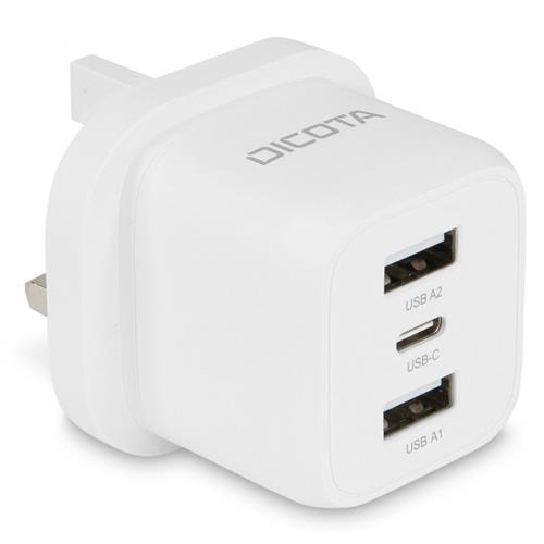 Photos - Charger Dicota D32070 mobile device Laptop Smartphone White AC Fast charging Indoor