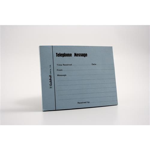 Photos - Accessory Exacompta Guildhall Telephone Message Pad 101x127mm 100 Sheets Blue  - 110Z 110Z (Pack 5)