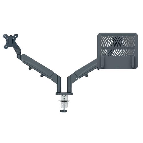 Leitz Ergo Space Saving Dual Monitor &amp; Laptop Arm