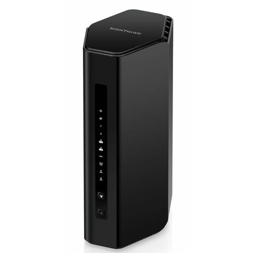 Photos - Wi-Fi Adapter NETGEAR Nighthawk RS300 wireless router Gigabit Ethernet Tri-band  Black RS300-100EUS (2.4 GHz / 5 GHz / 6 GHz)