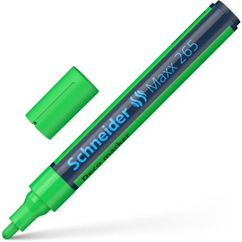 Photos - Other Components APC Schneider Maxx 265 Chalk Marker Odourless Liquid Chalk Bullet Tip 2mm-3mm Line Width Green  - 126511 126511 (Pack 10)