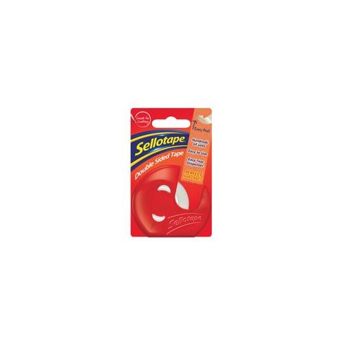 Sellotape Double Sided Tape and Dispenser 15mm x 5m (Pack 6) - 1766008