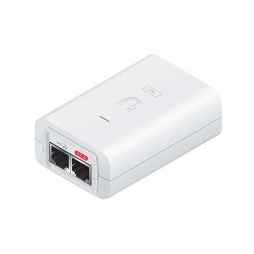 Ubiquiti POE-48-24W-WH. Product colour: White. Power over Ethernet (PoE) voltage: 48 V Output power: 24 W. Width: 57 mm Depth: 33 mm Height: 88 mm. Number of products included: 1 pc(s)