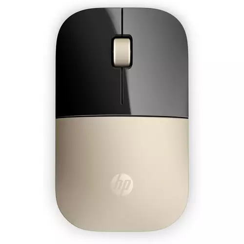 HP Z3700 Gold Wireless Mouse Ambidextrous Optical RF Wireless 1200 DPI Gold