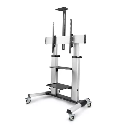 Photos - Other for Computer Startech.com Rolling TV Cart/Stand On Wheels For 60-100inch Flat Screens Up To 220lb  Height Adjustment via Hand Cran (100kg)