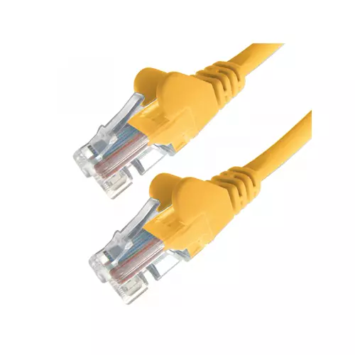 connektgear 20m RJ45 CAT5e UTP Stranded Flush Moulded Network Cable - 24AWG - Yellow