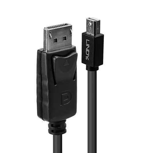 Lindy 3m Mini DisplayPort Male to DisplayPort Male Black