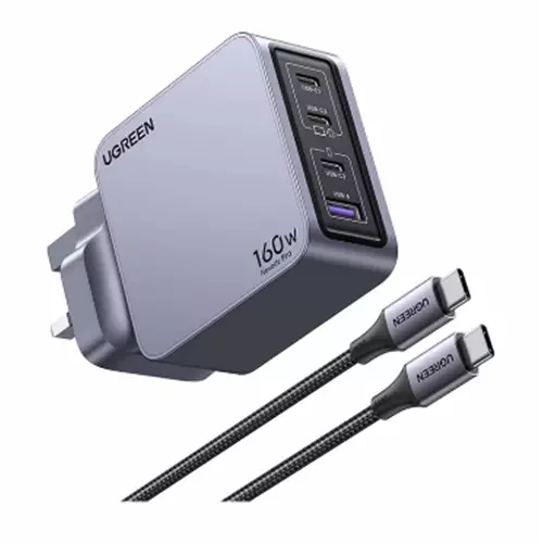 Photos - Charger Ugreen Nexode Pro Universal Grey Silver AC Fast charging Indoor 25878 