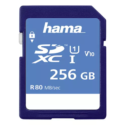 Hama SDXC 256GB Class 10 UHS-I 90MB/s blue