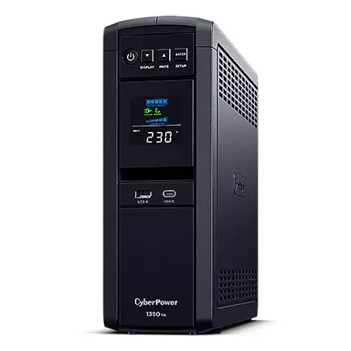 Photos - UPS CyberPower CP1350EPFCLCD-UK uninterruptible power supply Line-Interactive 1.35 kVA 810 W 6 AC outlet(s) (UPS)