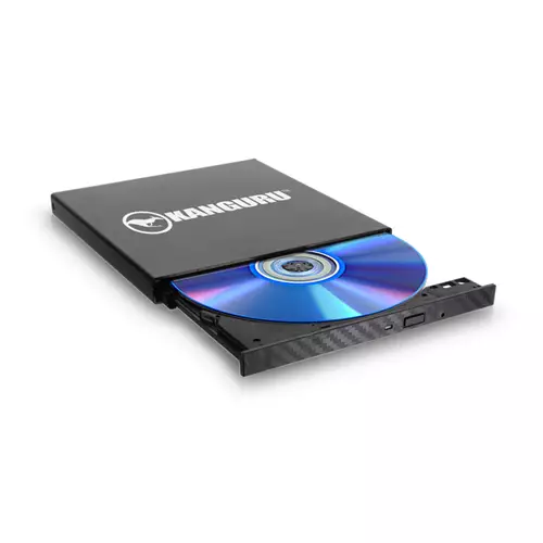 iStorage Kanguru QS Slim BD-RE Blu-ray Burner|Burn Blu-rays DVDs or CDs in a snap|Digitally-Signed Secure Firmware|Safe from badUSB |Buffer Under Run Protection |TAA Compliant|