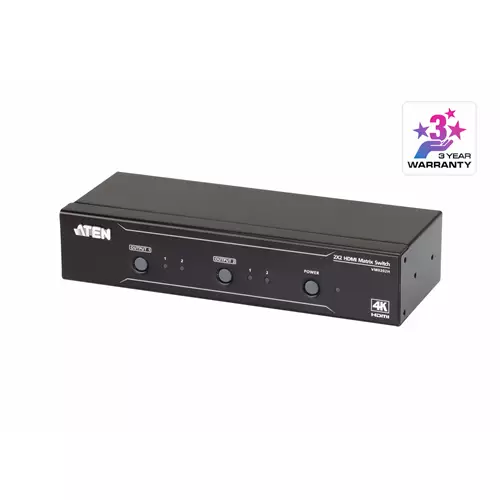 ATEN VM0202H KVM switch Rack mounting Black