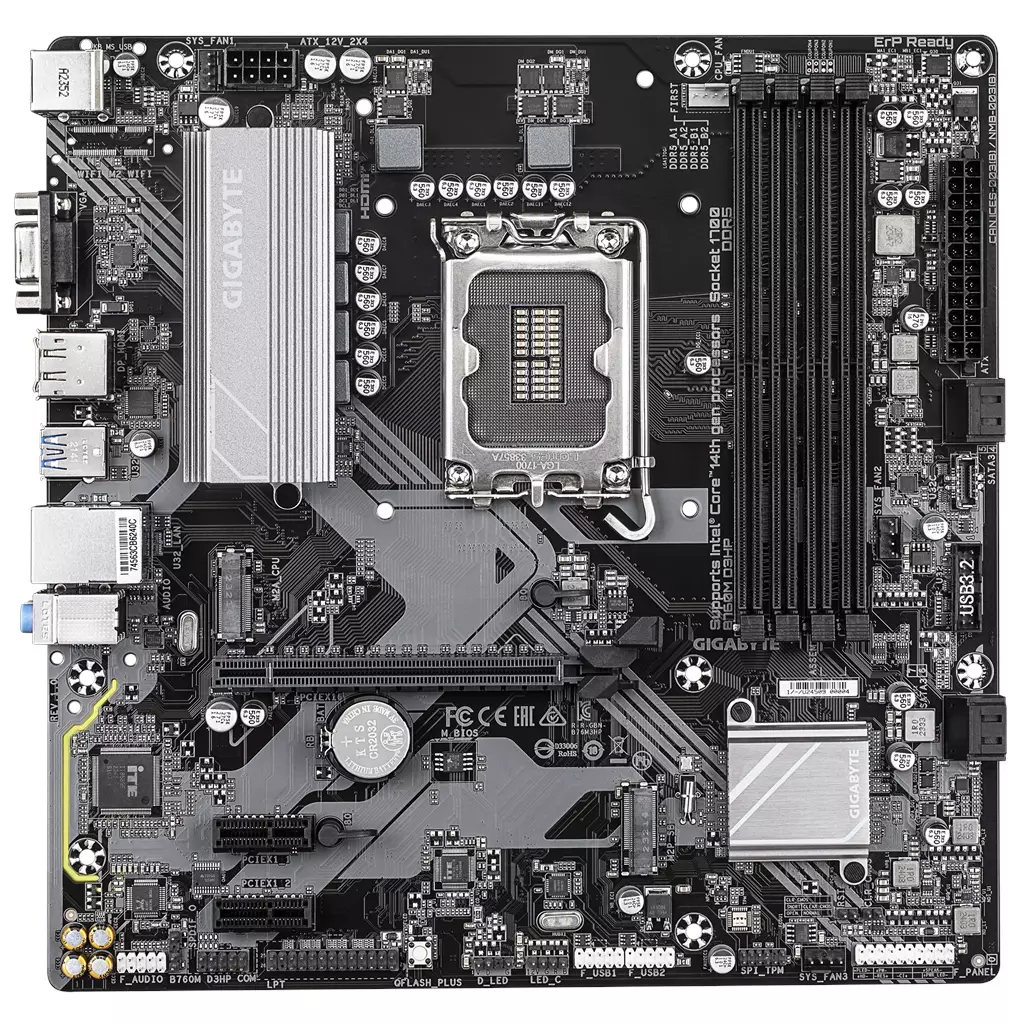 GIGABYTE B760M D3HP Motherboard (DDR5, Hybrid 4+1+1 Digital VRM) - Image 4