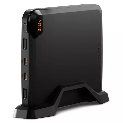 Photos - Power bank Cygnett CY5128PBCHE  Lithium Polymer  25000 mAh Black (LiPo)