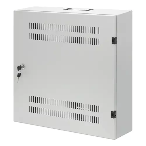 Intellinet Low-Profile 19" Wall Mount Cabinet with 4U Horizontal and 2U Verti...