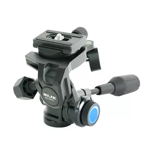 Slik 6256455 tripod head Black Aluminium 1/4 3/8"