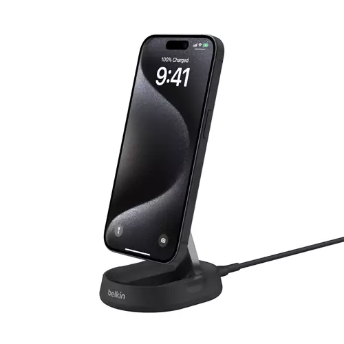 Belkin WIA008MYBK mobile device charger Headphones Smartphone Black AC Wireless charging Fast charging Indoor
