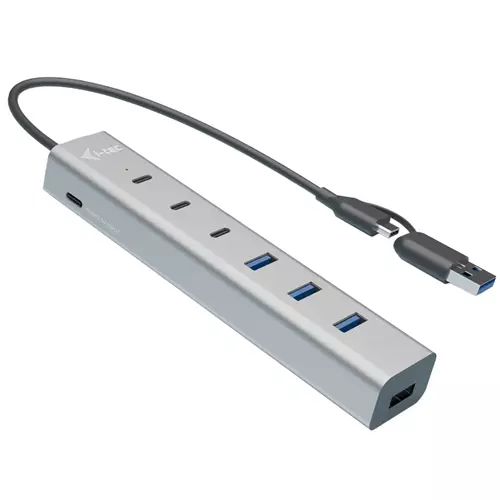 i-tec USB-C/USB-A Charging Metal HUB 7 port (3x USB-C 4x USB-A)