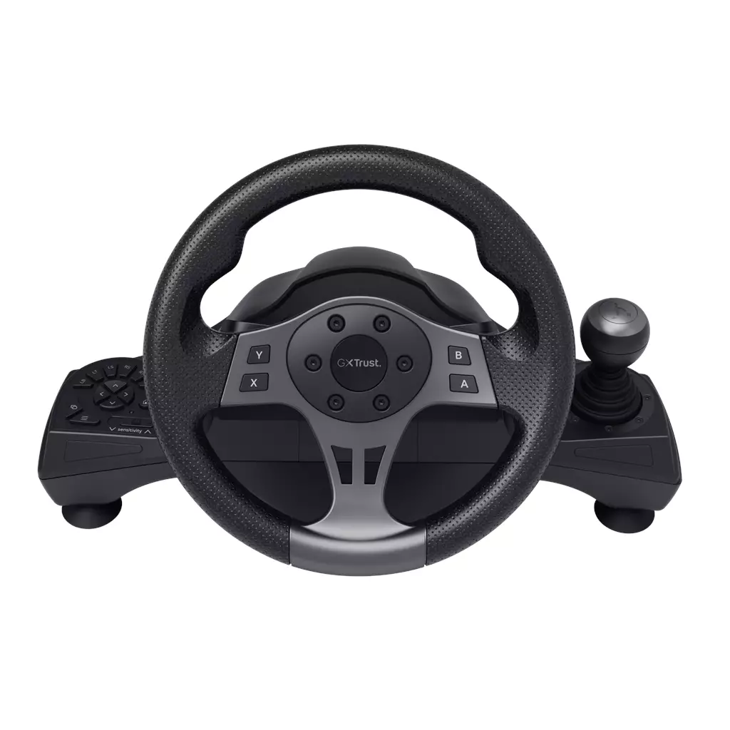 Trust GXT 289 Movi Black USB Steering Wheel & Pedals (PC & Console) - Image 5